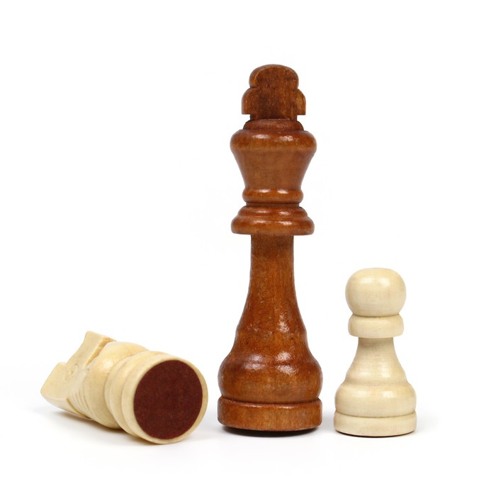 Шахматы деревянные гроссмейстерские, турнирные 43 х 43 см, король h-9 см, пешка h-3.5 см - фото 1906883941