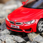 Машина металлическая BMW M4 COUPE with Strip инерционная, масштаб 1:32, 2 цвета МИКС - Фото 4