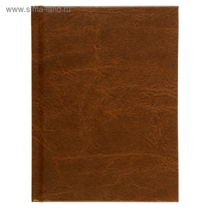 Ежедневник недатированный А6, 96 листов «Светло-коричневый», обложка бумвинил - Фото 1