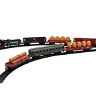 Железная дорога «Товарный поезд», с 9 вагонами, работает от батареек, свет - Фото 5