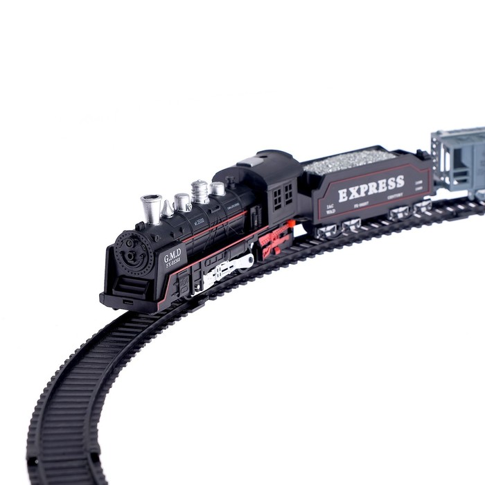 Железная дорога «Грузовой состав», свет и звук, работает от батареек - фото 1877382522