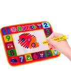 Раскраска-коврик «Я учусь!», рисуем водой с маркером - Фото 2