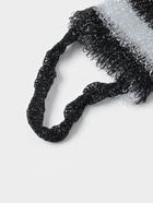 Мочалка для тела Доляна «Мужская», 12×45 см, чёрно-белый - Фото 4