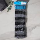 Мочалка для тела Доляна «Мужская», 12×45 см, чёрно-белый - Фото 5