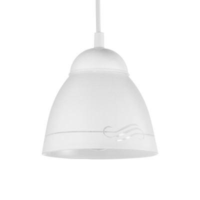 Плафон BayerLux «Этюд», E27, 14×14×11 см, абажур d=14, стекло, белый