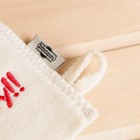 Рукавица для бани с вышивкой "Люблю баньку", первый сорт - фото 8590764