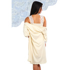 Комплект женский (сорочка, халат) Диадема цвет молочный, р-р 48 вискоза - Фото 2