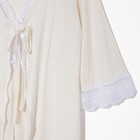 Комплект женский (сорочка, халат) Диадема цвет молочный, р-р 48 вискоза - Фото 5
