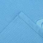 Полотенце вафельное "Бульдог" ПЦ-560-3124, 50х70, цв. 20000, голубой,  хл.100%, 250 гр/м2 - Фото 2