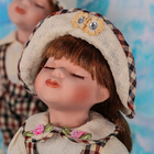Кукла коллекционная парочка поцелуй набор 2 шт "Зимняя Шотландия" 30 см - Фото 2