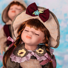 Кукла коллекционная парочка поцелуй набор 2 шт "Соломенные шляпки" 30 см - Фото 2