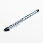 Ручка гелевая 0,5 мм черная корпус серый - Фото 1