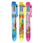 Ручка шариковая Calligrata, автоматическая, 8-цветная, корпус с рисунком, МИКС 2681568