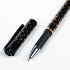 Ручка гелевая, 0.5 мм, чёрная, «Корона» - Фото 3
