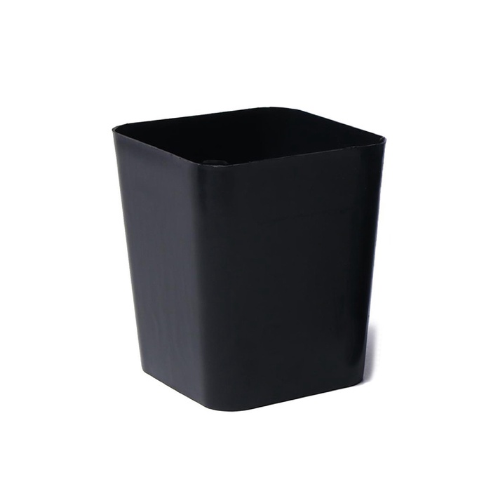 Горшок для рассады, 700 мл, 9×9×10 см, пластик, чёрный, Greengo
