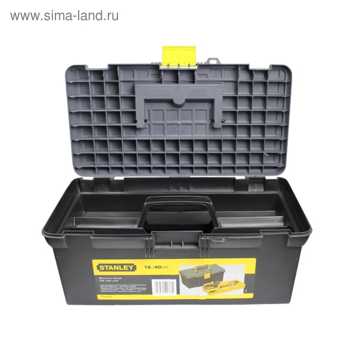 Ящик для инструментов Stanley 1-92-766, 16", пластмассовый с лотком - Фото 1