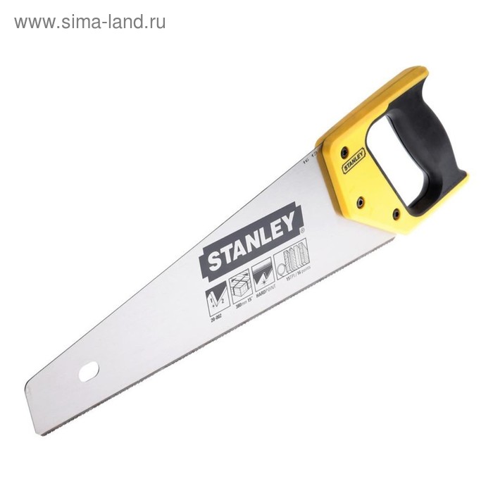 Ножовка по дереву Stanley 1-20-002, 380х12 мм, универсальная - Фото 1