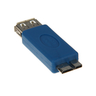 Переходник 5bites UA-3003, USB3.0, A(f)-microUSB(m), синий - Фото 2