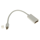 Переходник видео 5bites AP-015, mini DisplayPort(20pin)(m)-HDMI(f), 0.1 м, белый - Фото 1