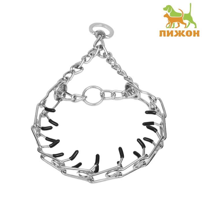 Ошейник - полуудавка строгий с защитными колпачками, 3,5 мм х 55 см - Фото 1