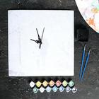 Картина по номерам - часы «Влюблённые», 30х30 см - Фото 3