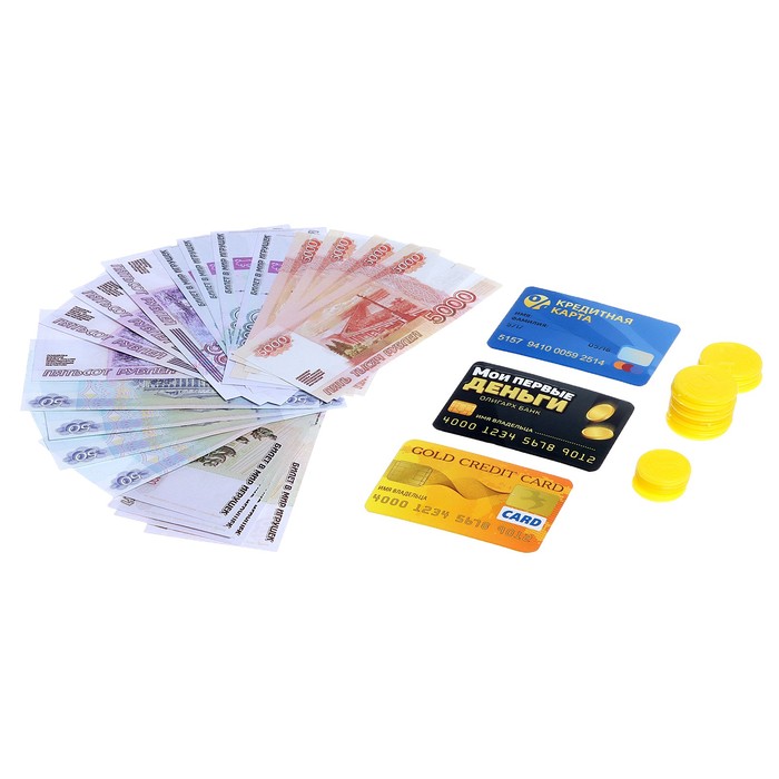 Набор денег с карточками «Мои первые деньги» - фото 1881842065