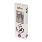 Кабель Krutoff, microUSB - USB, усиленный разъем, 2.1 А, 1 м, черный - Фото 5