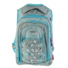 Рюкзак школьный эргономичная спинка для девочки Across G15 44*30*14 серый/голубой G15-8 - Фото 1