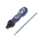 Отвертка комбинированная ТУНДРА, 3 в 1, реверс, 2К рукоятка, PH2/SL6×75-110 мм - Фото 3