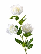 Цветы искусственные «Роза Жанна», 10×61 см, белые - фото 65282749