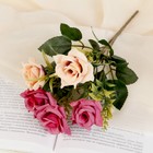 Букет "Розы с завитками" 26 см, микс - фото 318021894