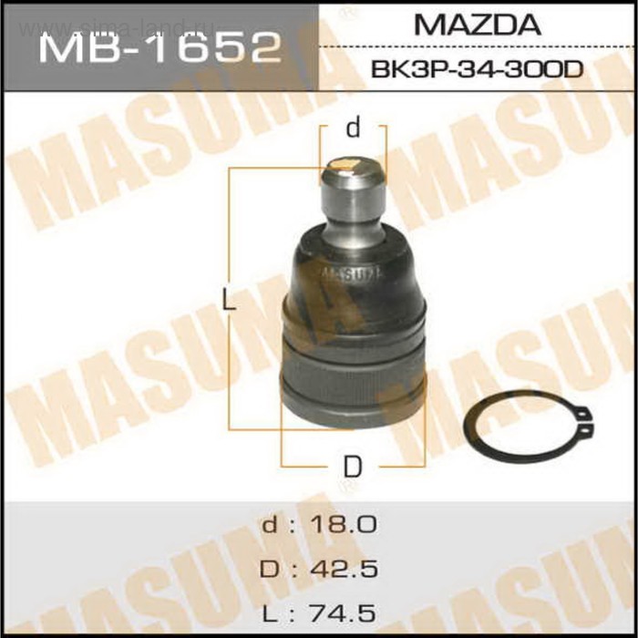 Шаровая опора Masuma MB1652 - Фото 1