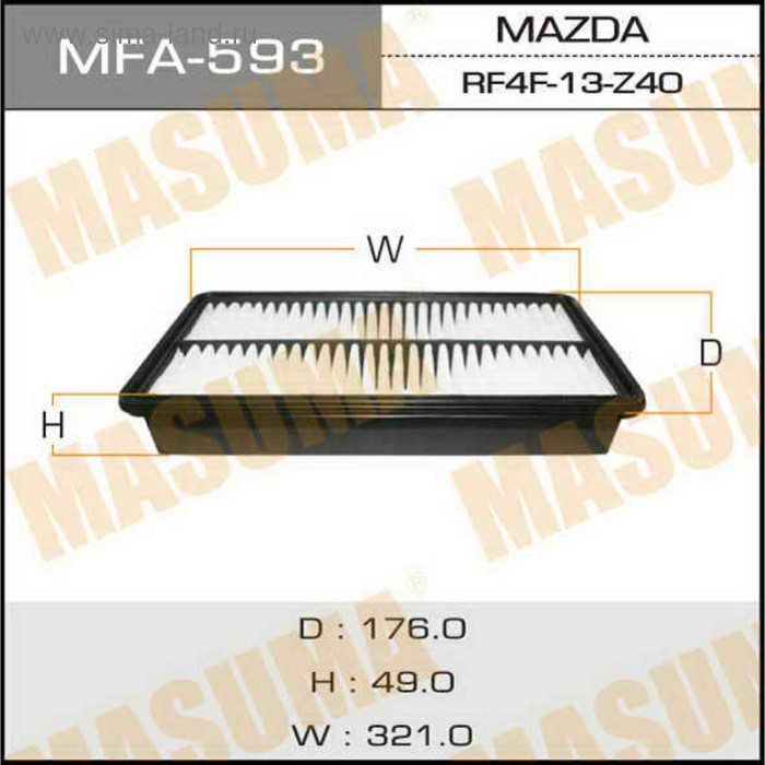 Фильтр воздушный Masuma MFA593 - Фото 1