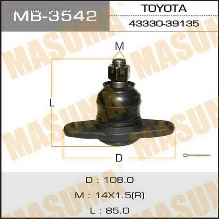 Шаровая опора Masuma MB3542 - Фото 1