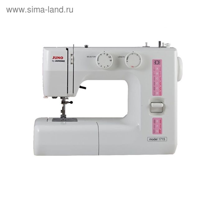 Швейная машина Janome Juno 1715, 13 операций, качающийся челнок, белая - Фото 1