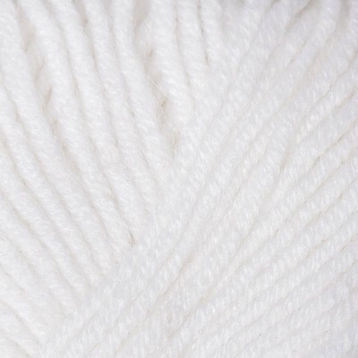 Пряжа "Lanagold" 51% акрил, 49% шерсть 240м/100гр (55 белый)