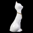 Сувенир керамика "Белая кошечка" стразы 13,5х4,7х5,8 см - Фото 3
