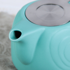 Чайник заварочный 700 мл "Сердца", с ситом, цвет бирюзовый - Фото 2