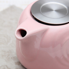 Чайник заварочный 700 мл "Сердца", с ситом, цвет розовый - Фото 2