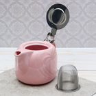 Чайник заварочный 700 мл "Сердца", с ситом, цвет розовый - Фото 5