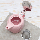 Чайник заварочный 700 мл "Сердца", с ситом, цвет розовый - Фото 6