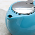 Чайник заварочный 500 мл "Глянец", с ситом, цвет голубой - Фото 3