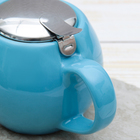 Чайник заварочный 500 мл "Глянец", с ситом, цвет голубой - Фото 4