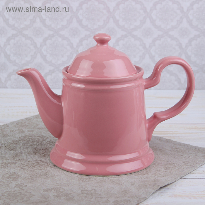 Чайник заварочный 560 мл "Глазурь", цвет розовый - Фото 1