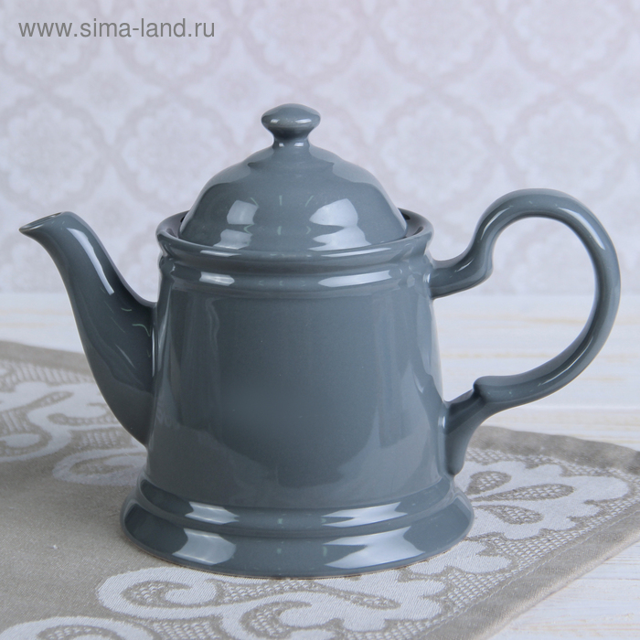 Чайник заварочный 560 мл "Глазурь", цвет серый - Фото 1