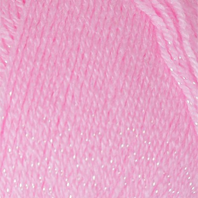 Пряжа "Sal sim" 95% акрил, 5% металлик 460м/100гр (191 розовый)