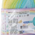 Пряжа "Sekerim  batik" 100% акрил 320м/100гр (4789 желт-зел-бирюз) - Фото 3