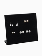 Подставка под серьги QF, 60 пар, 5 рядов, 33×9×28 см, чёрная - Фото 1