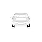 Брызговики задние Chevrolet Aveo, 2012-2014, 2014-2016 хэтчбек 2 шт (полиуретан) - Фото 4