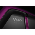 Ветровики Vinguru для Renault Sandero II 2014-2016, хэтчбек, накладные, скотч, 4 шт - Фото 5